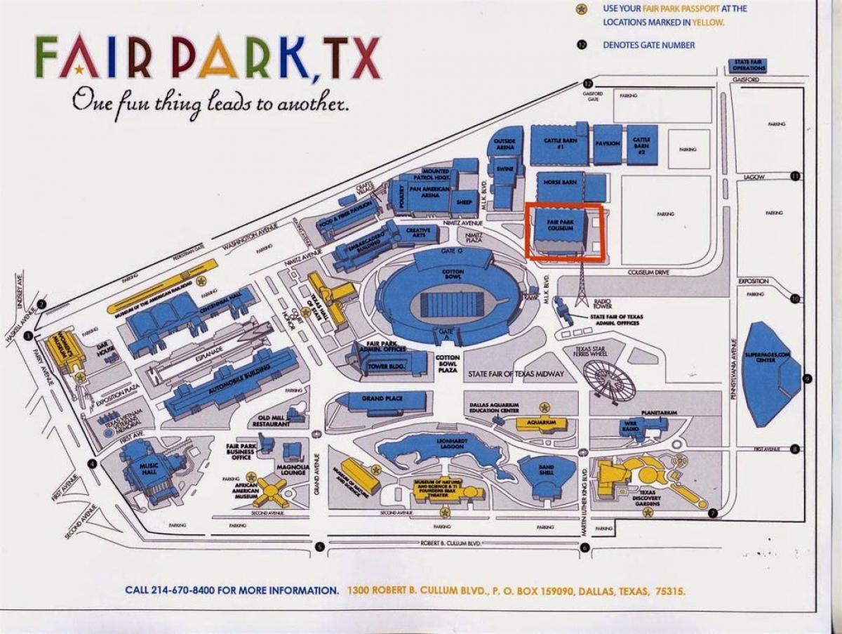 Târgul de parcare Park arată hartă