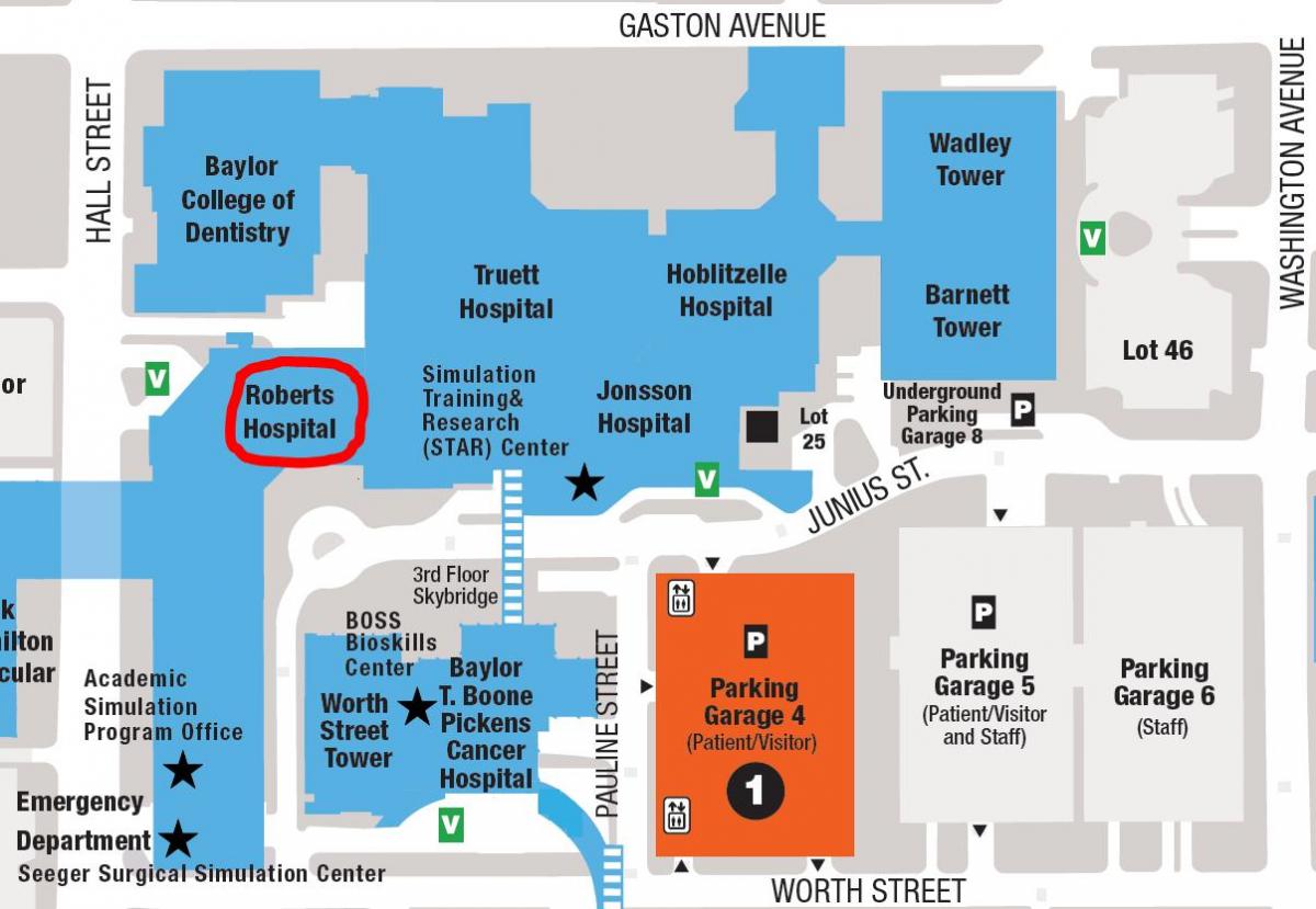 Baylor university campus hartă