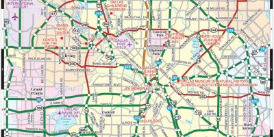 Orașul Dallas arată hartă