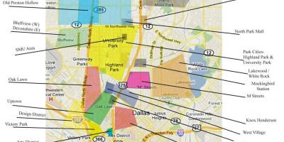Harta Dallas cartiere