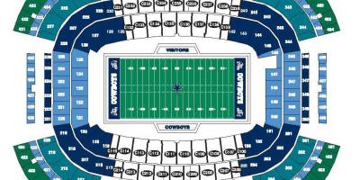 Cowboys stadium hartă