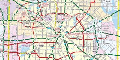 Harta Dallas suburbii