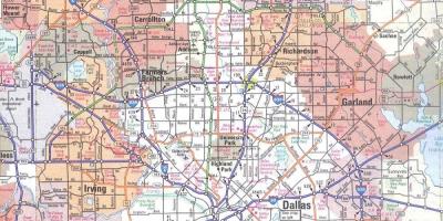 Harta Dallas Texas zona