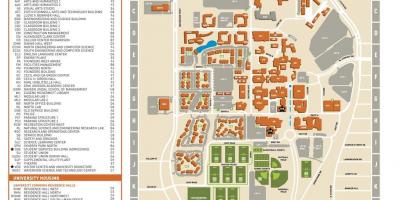 Universitatea din Texas, Dallas arată hartă