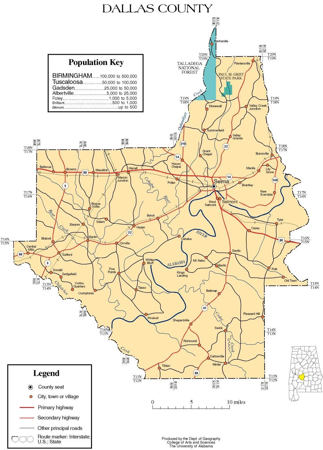 harta Dallas county