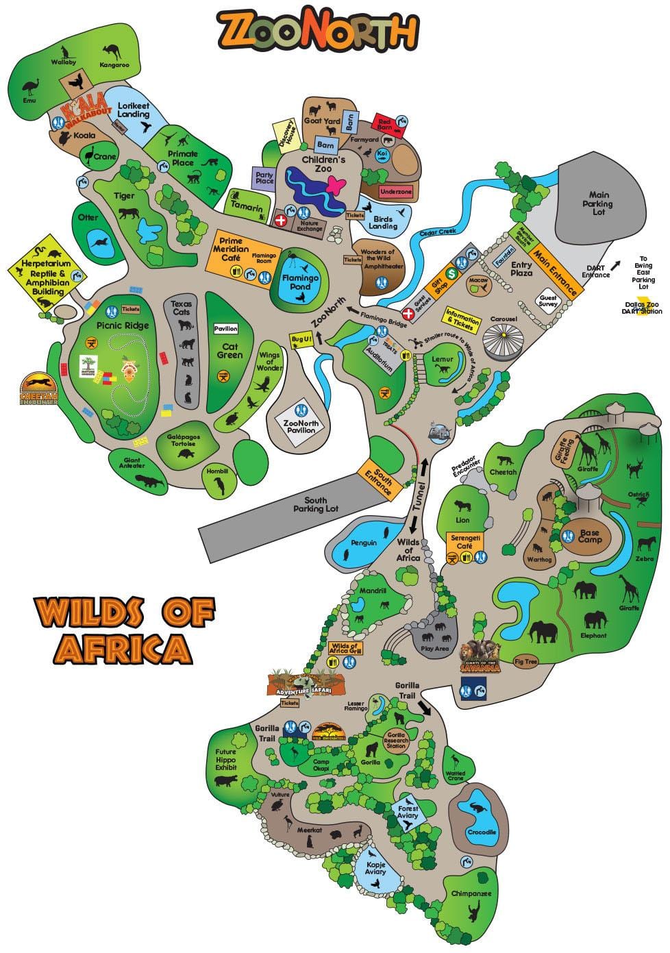 harta Dallas zoo
