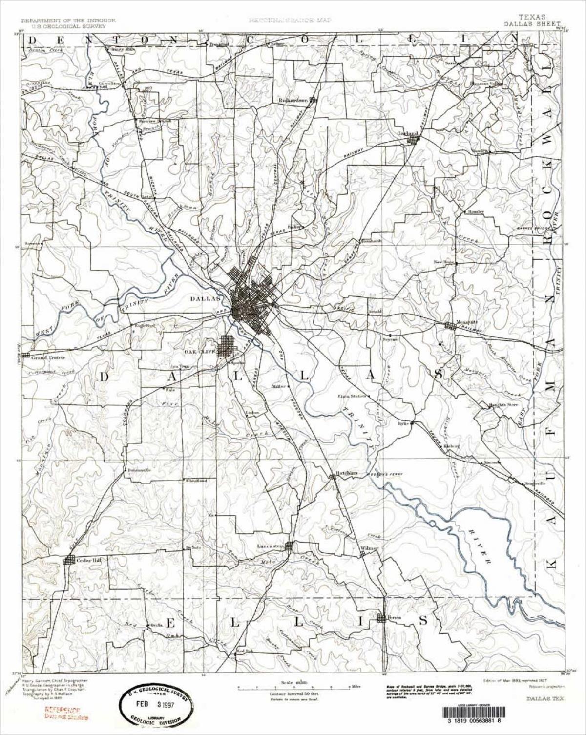 Dallas Texas hartă