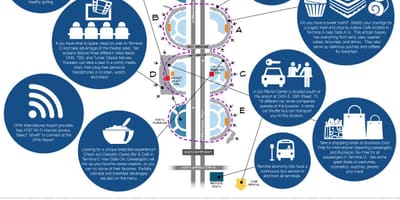 Harta de aeroportul din Dallas