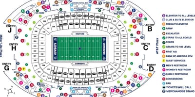 Harta AT&T stadium