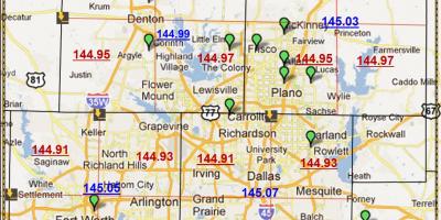 Dallas Texas cod poștal hartă