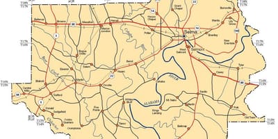 Harta Dallas county