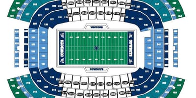 Cowboys stadium hartă