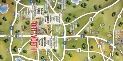 Harta Dallas Fort Worth