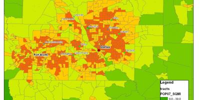 Harta Dallas metroplex