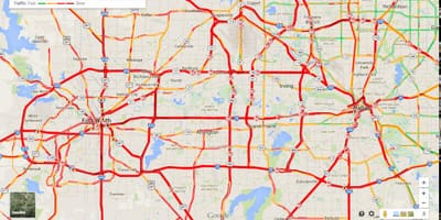 Harta Dallas trafic