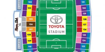 Harta Toyota Stadium din Dallas