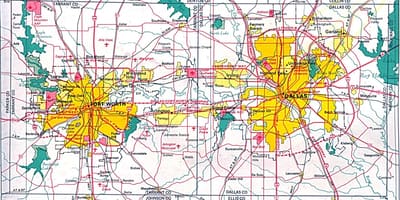 Harta de nord Dallas